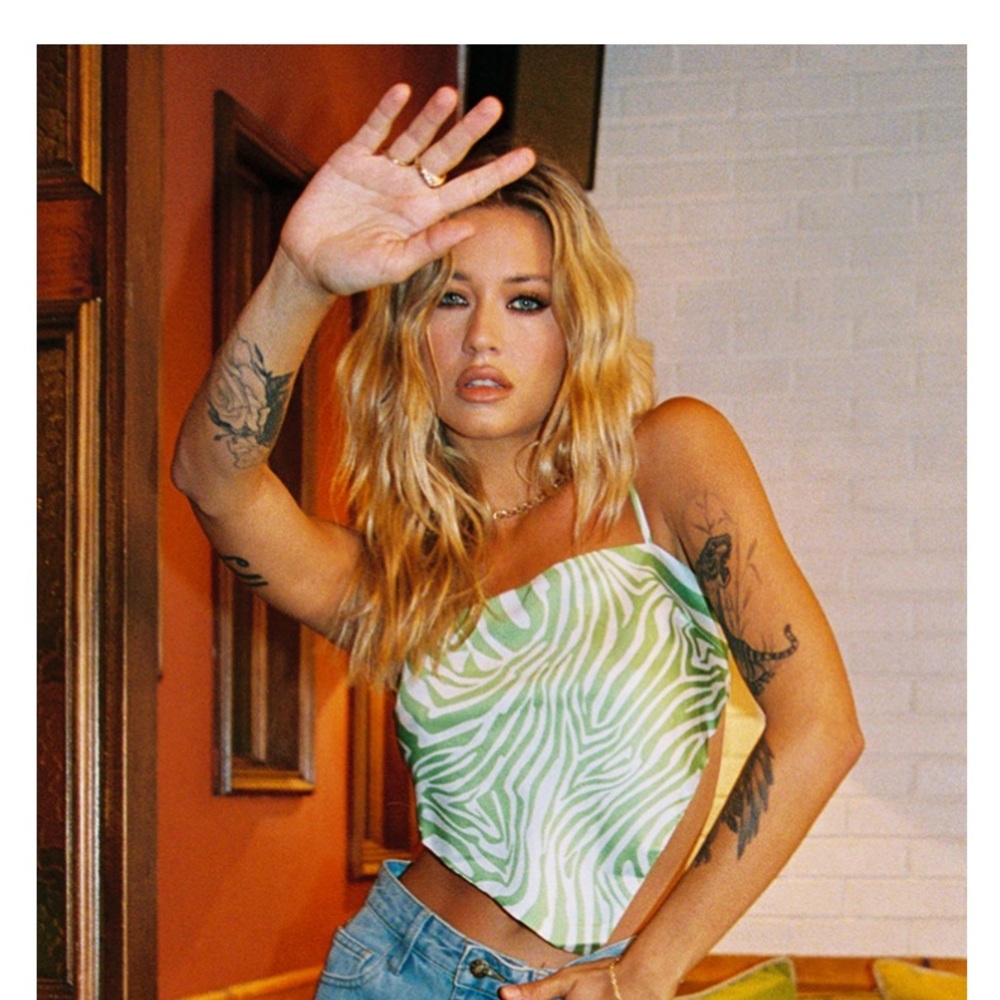 Princess Polly - Miss Lexy scarf top in green